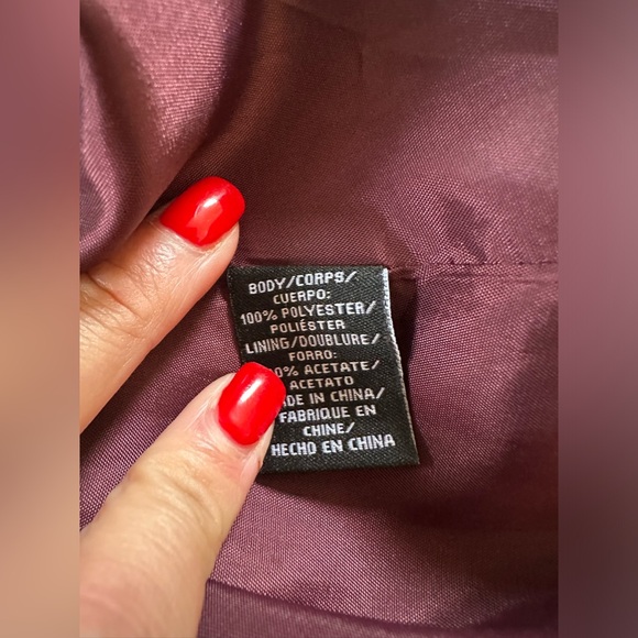 JILL by JILLSTUART Women's Off The Shoulder Burgundy Raisin Dress SZ 6 Cocktail - Picture 5 of 9